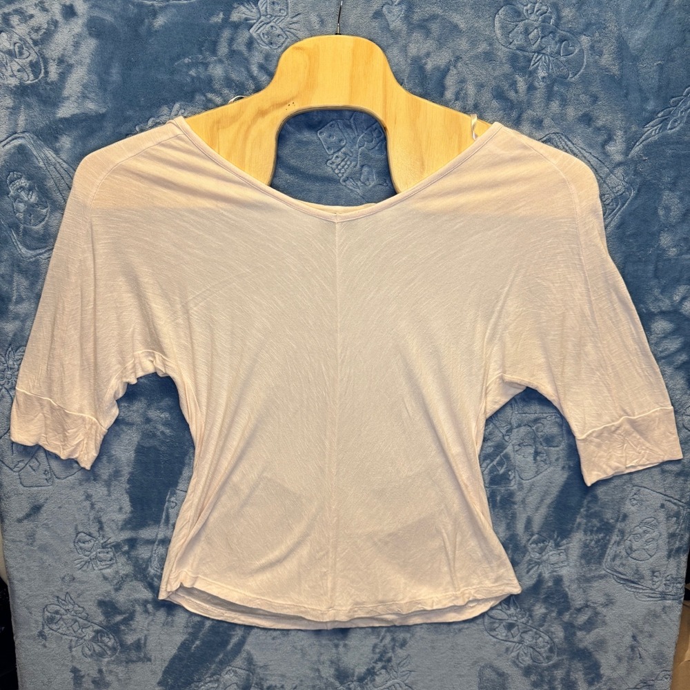 1931 | Apt. 9 Rayon Knit Dolman Sleeve V-Neck Relaxed Top Pink Women XL